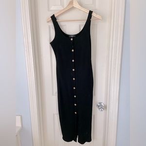 Lulu’s size small, black midi bodycon dress